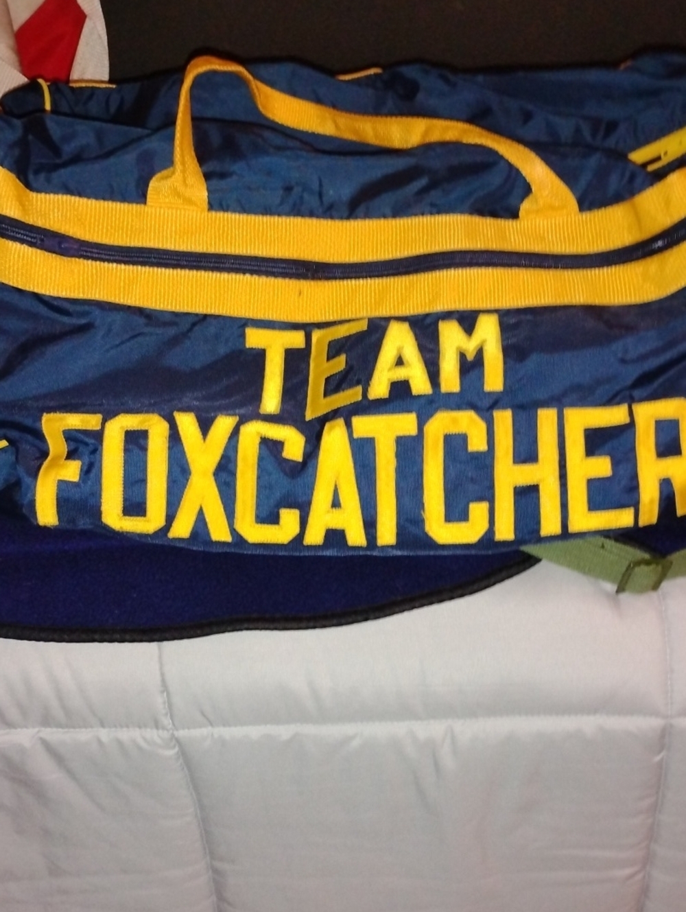 Team Foxcatcher Blue & Yellow Duffle Bag